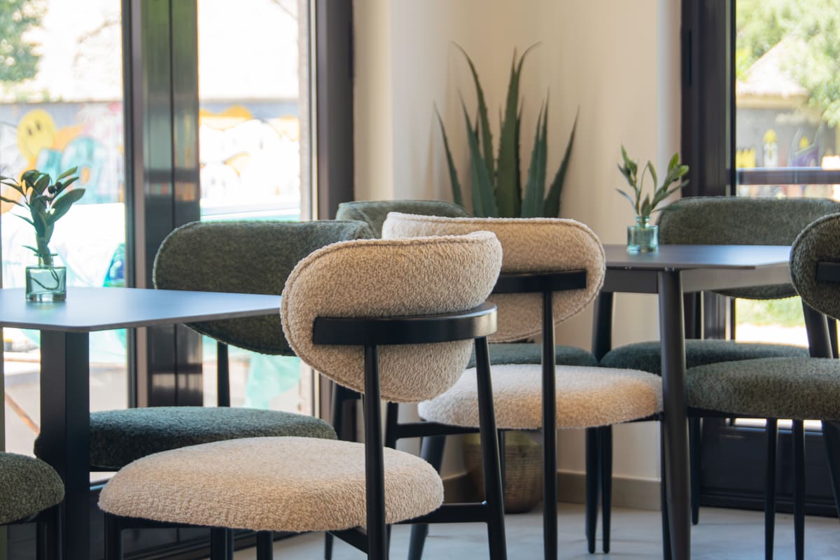 MoStay lobby lounge seating area